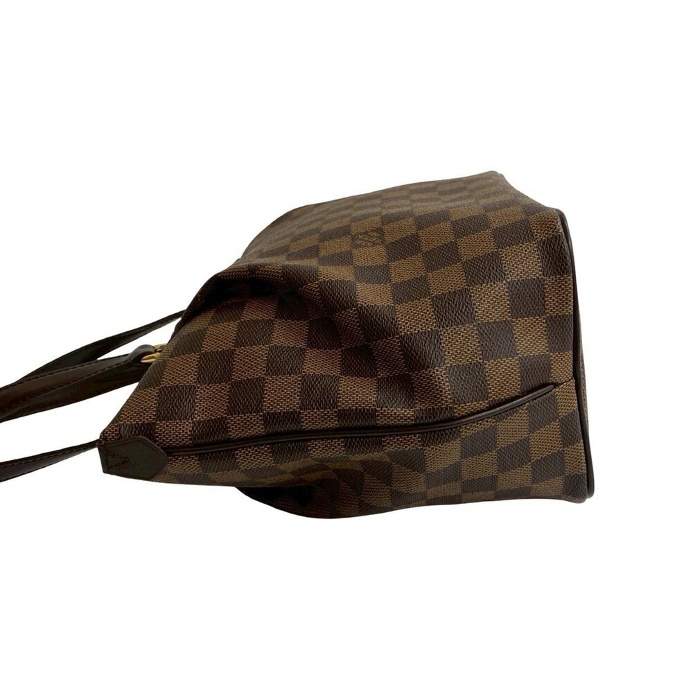 LOUIS VUITTON Brown Damier Leather Tote Bag - Picture 5 of 10